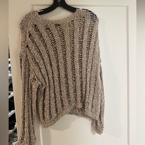 Zara Open Knit Sweater NWT